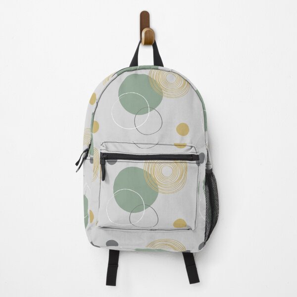Item preview, Japandi Circles II, Grey, Green and Yellow designed and sold by Coralgb.