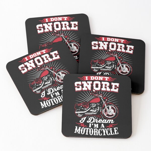 Item preview, I Don't Snore I Dream I'm A Motorcycle T-Shirt - Biker Tee designed and sold by LillyChloe.