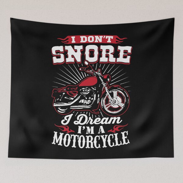 Item preview, I Don't Snore I Dream I'm A Motorcycle T-Shirt - Biker Tee designed and sold by LillyChloe.