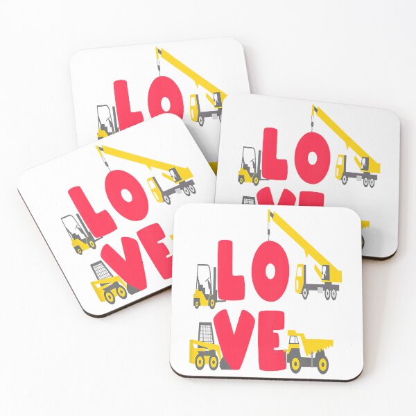 Item preview, Kids Love Excavator Valentines Day Heavy Equipment V-Day Boys T-Shirt designed and sold by LillyChloe.