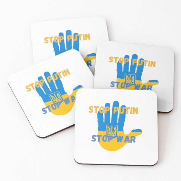 Item preview, We Support Ukraine | End Ukraine War Stop | Putin Stop The War designed and sold by SolSel ⭐⭐⭐⭐⭐.
