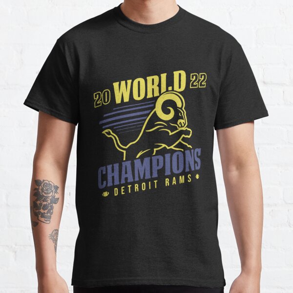 2022 World Champions Detroit Rams logo Tshirt 