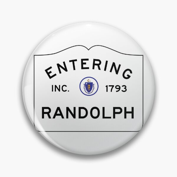 Item preview, Entering Randolph Massachusetts - Commonwealth of Massachusetts Road Sign  designed and sold by NewNomads.