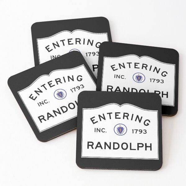 Item preview, Entering Randolph Massachusetts - Commonwealth of Massachusetts Road Sign  designed and sold by NewNomads.