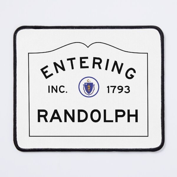 Item preview, Entering Randolph Massachusetts - Commonwealth of Massachusetts Road Sign  designed and sold by NewNomads.