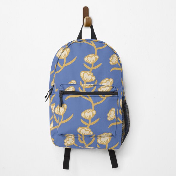 Item preview, Modern Floral Camellia Vine Pattern Acid Green & Cinder Blue designed and sold by Octavia Soldani.