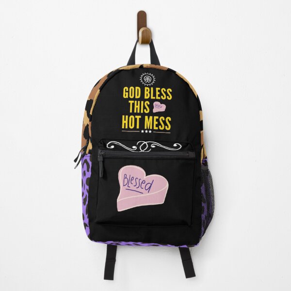 Item preview, God Bless This Hot Mess - Christian Saying | Short Christian Quote designed and sold by Delandor.