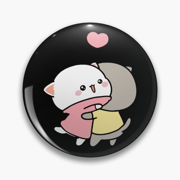 Item preview, Cat peach and goma hug Premium  designed and sold by NuioZig.