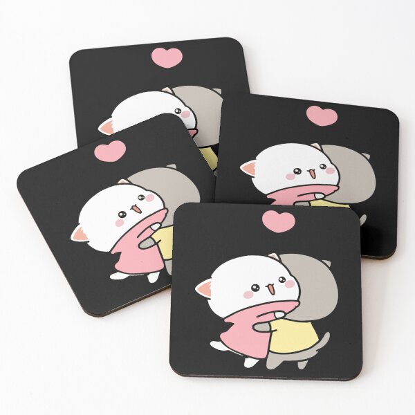 Item preview, Cat peach and goma hug Premium  designed and sold by NuioZig.
