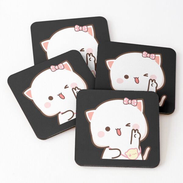 Item preview, Mochi Mochi Peach Cat Premium    designed and sold by NuioZig.
