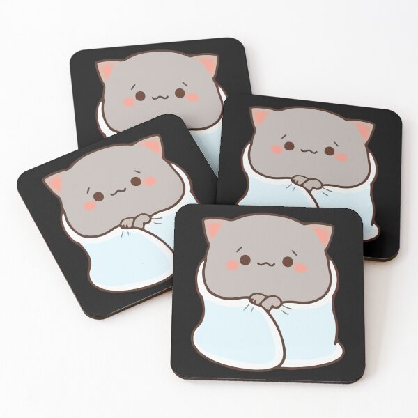 Item preview, Mochi Mochi Peach Cat Premium  designed and sold by NuioZig.