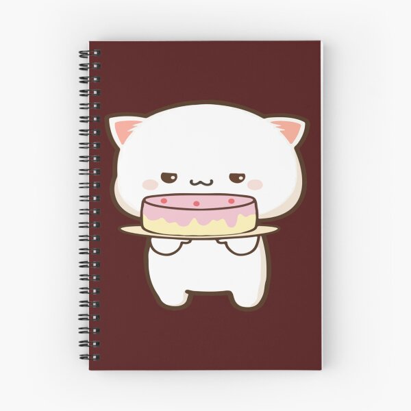 Item preview, Mochi Mochi Peach Cat with Cake Premium  designed and sold by NuioZig.