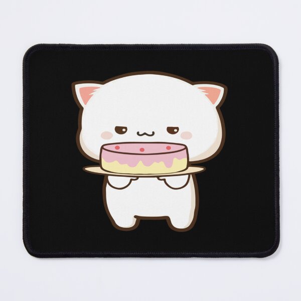 Item preview, Mochi Mochi Peach Cat with Cake Premium  designed and sold by NuioZig.