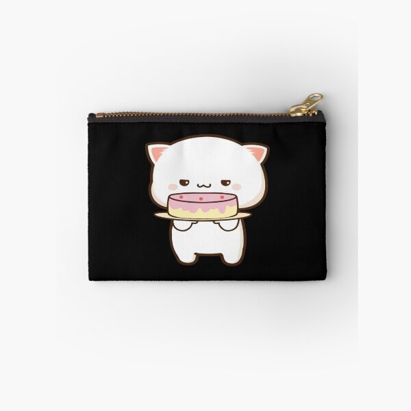 Item preview, Mochi Mochi Peach Cat with Cake Premium  designed and sold by NuioZig.