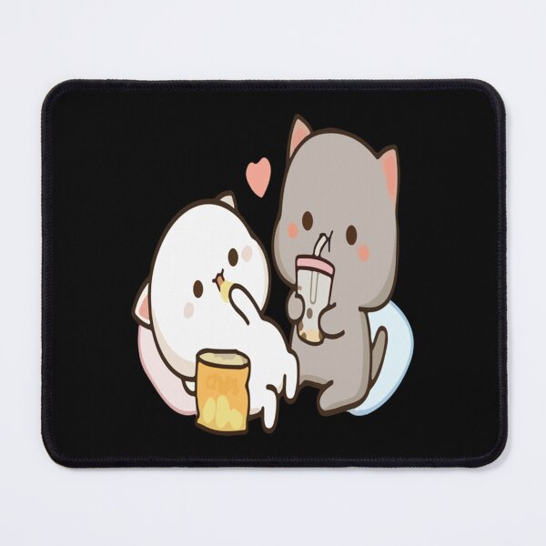 Item preview, Mochi Mochi Peach Cat with Chips Premium designed and sold by NuioZig.