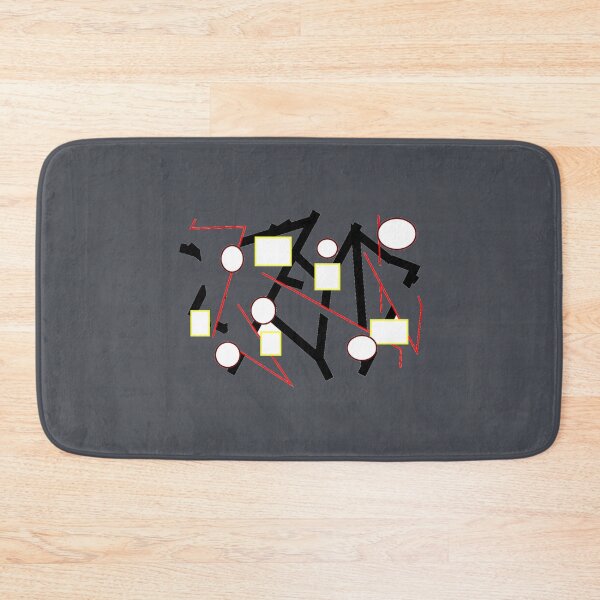 Item preview, Black Red Orange Yellow White Grey designed and sold by DianeBP.