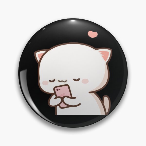 Item preview, Mochi Mochi Peach Cat with Phone Long  designed and sold by NuioZig.