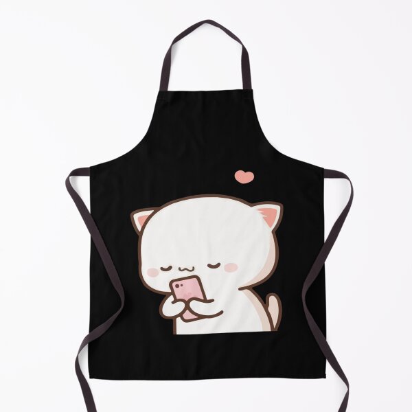 Item preview, Mochi Mochi Peach Cat with Phone Long designed and sold by NuioZig.