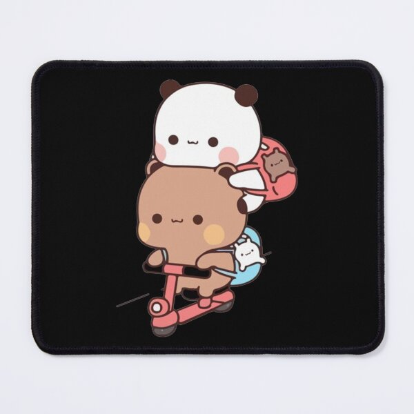 Item preview, Panda And Brownie Bear Couple Bike riding designed and sold by NuioZig.