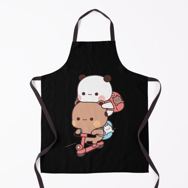 Item preview, Panda And Brownie Bear Couple Bike riding designed and sold by NuioZig.