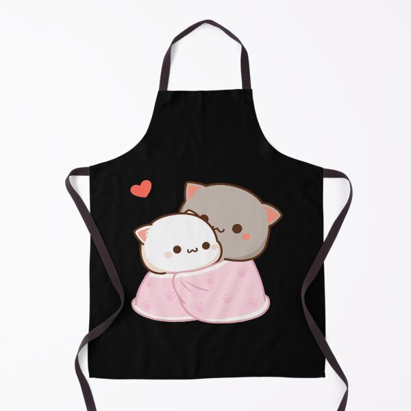 Item preview, Peach and Goma Cuddling - Mochi Peach Cat designed and sold by NuioZig.
