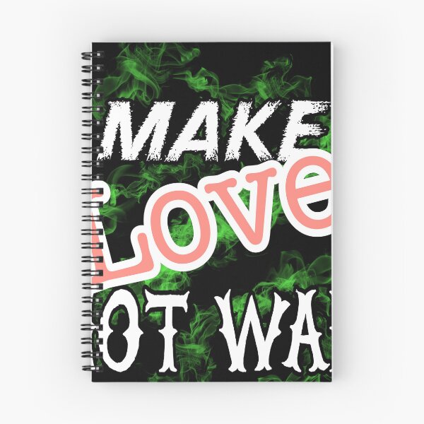 Item preview, make love not war designed and sold by Bigstars *****.