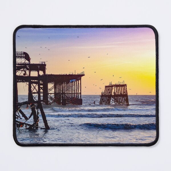 Pier Skeleton Brighton Mouse Pad