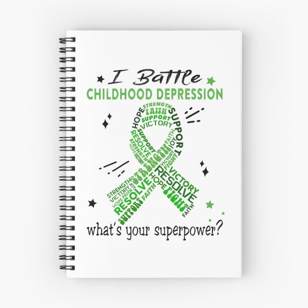 Item preview, Childhood Depression Warrior, I Battle Childhood Depression What's Your Superpower? designed and sold by Greggwillard.