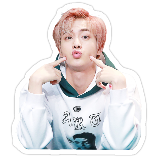 "BTS JIN" Stickers by 17carrot | Redbubble