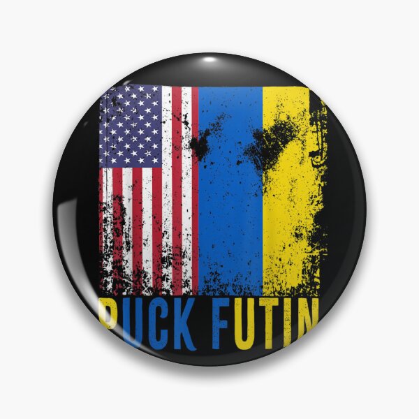 Item preview, Puck Futin Ukraine Flag American Flag Support Ukraine designed and sold by LisaForHim.
