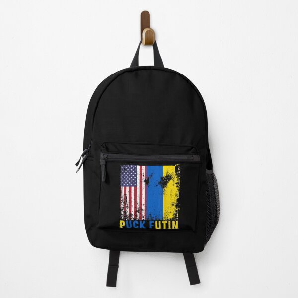 Item preview, Puck Futin Ukraine Flag American Flag Support Ukraine designed and sold by LisaForHim.