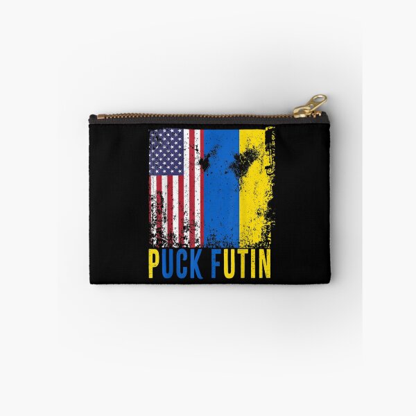Item preview, Puck Futin Ukraine Flag American Flag Support Ukraine designed and sold by LisaForHim.