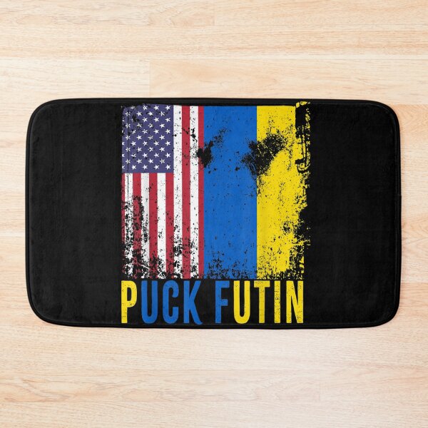Item preview, Puck Futin Ukraine Flag American Flag Support Ukraine designed and sold by LisaForHim.