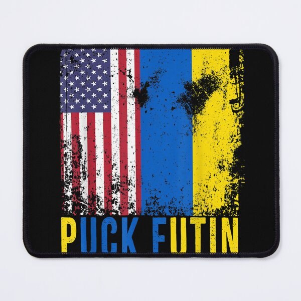 Item preview, Puck Futin Ukraine Flag American Flag Support Ukraine designed and sold by LisaForHim.