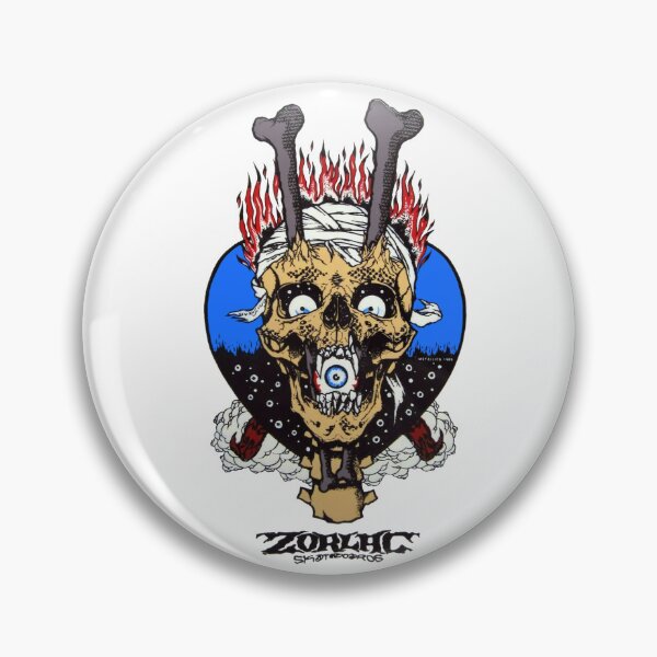 Item preview, Pushead Zorlac Chopstix Skull designed and sold by Pus Fan.