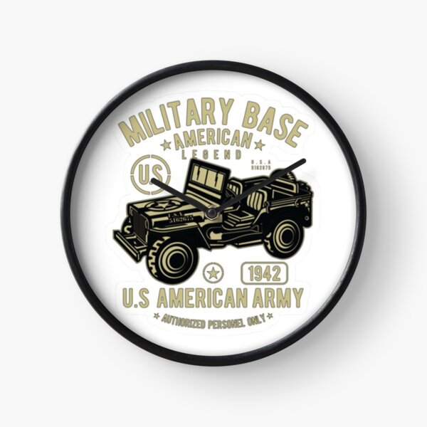 Jeep Willys 4 Four Wheeling Off Road Auto Willy's Sale Service Racing Wall Clock 