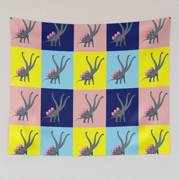 Item preview, 3-necked dinosaur carries 3 easter eggs (Multicolor Pattern) | Happy Easter | Funny Easter  designed and sold by CosmicStory.