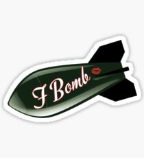 F bomb Sticker