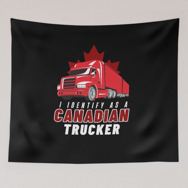 Item preview, I Identify As A Canadian Trucker (Freedom Convoy Canada Trucker) designed and sold by i-longmanshop.