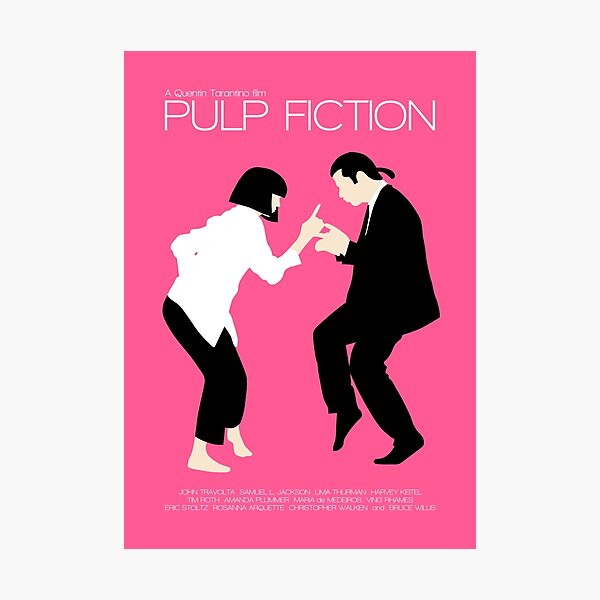 Item preview, Pulp Fiction // Jack Rabbit Slim’s Restaurant Dance Scene // Unique Minimalist Design designed and sold by coloursfly.