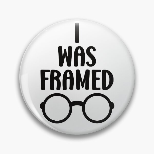 Item preview, I Was Framed Pun Quote With Eyeglasses designed and sold by Primroaddesigns.