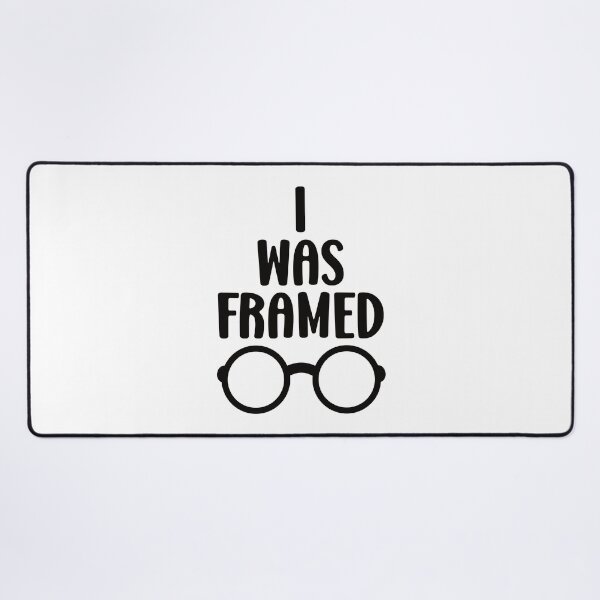 Item preview, I Was Framed Pun Quote With Eyeglasses designed and sold by Primroaddesigns.