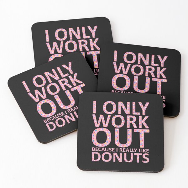 Item preview, I Only Work Out Because I Really Like Donuts v2 designed and sold by Printend _.