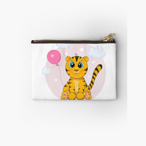 Item preview, Cute tiger cub with an inflatable balloon designed and sold by Prof209.