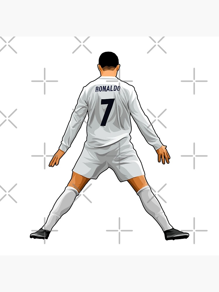 Cristiano Ronaldo #7 Celebrates" Art Board Sale by HalfPuck79 | Redbubble