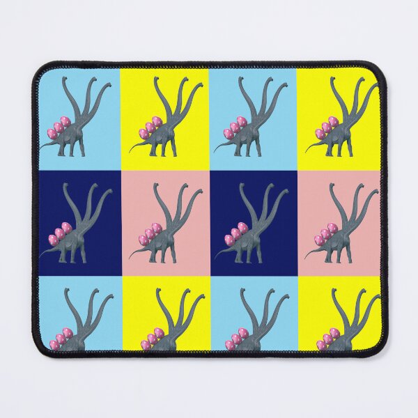 Item preview, 3-necked dinosaur carries 3 easter eggs (Multicolor Pattern, black BG) | Happy Easter | Funny Easter designed and sold by CosmicStory.