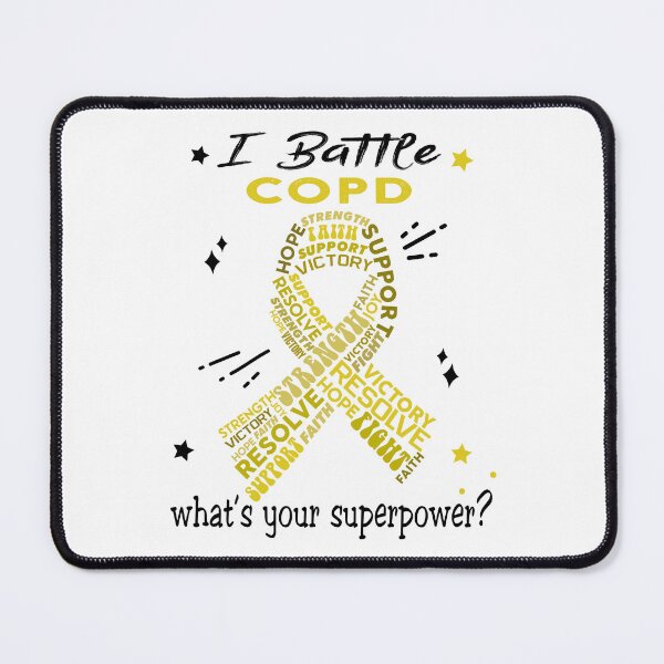 Item preview, COPD Warrior, I Battle COPD What's Your Superpower? designed and sold by Greggwillard.