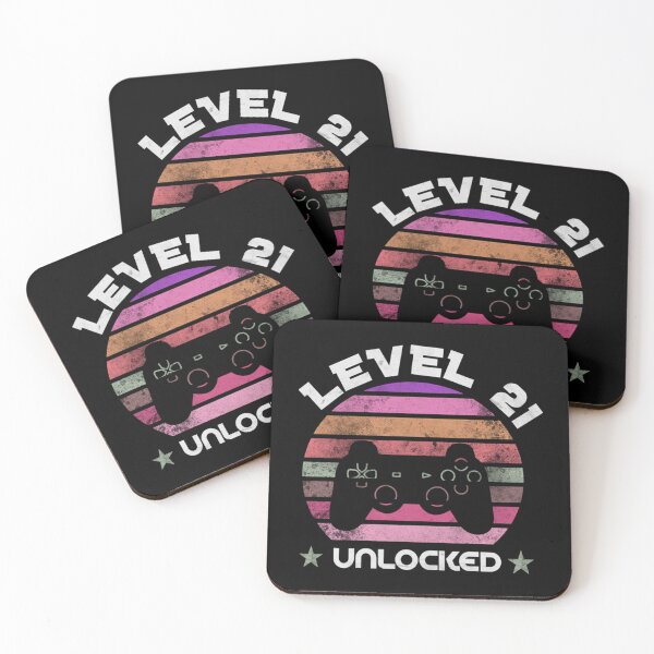Item preview, Level 21 Complete 21st Birthday - Celebrate 21st Wedding Gift Video Gamer Essential T-Shirt designed and sold by gretaboone.