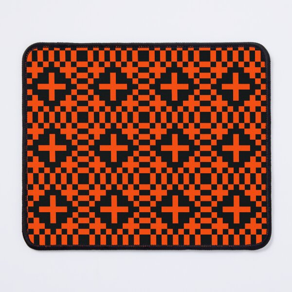 Item preview, PIXEL PATTERN orange and black designed and sold by Ray Loka.