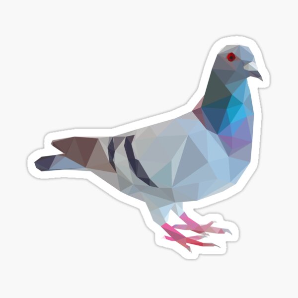 Pigeon Lowpoly Sticker